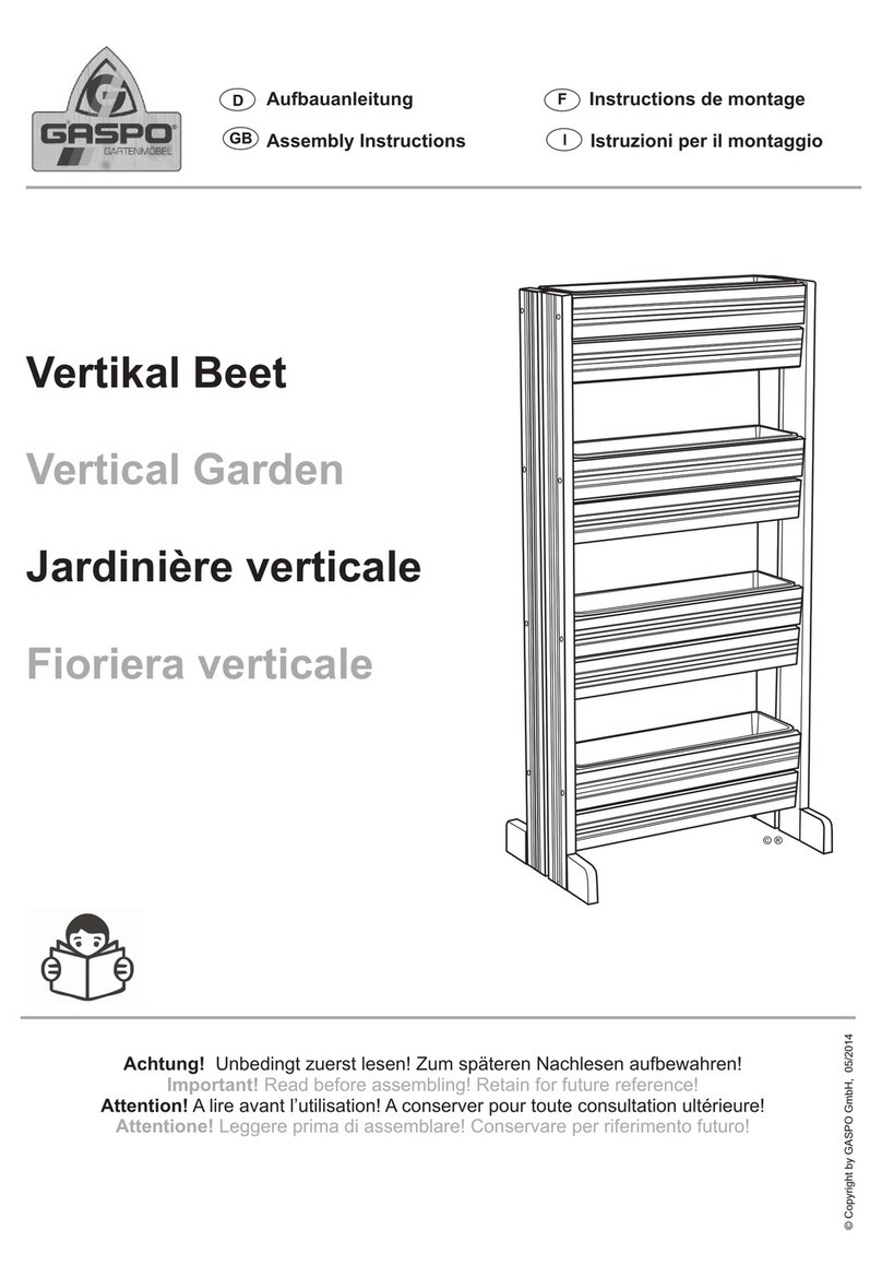 Gaspo Vertical Garden Assembly instructions