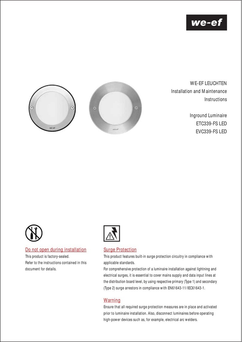 WE-EF ETC339-FS LED Installation and maintenance instructions