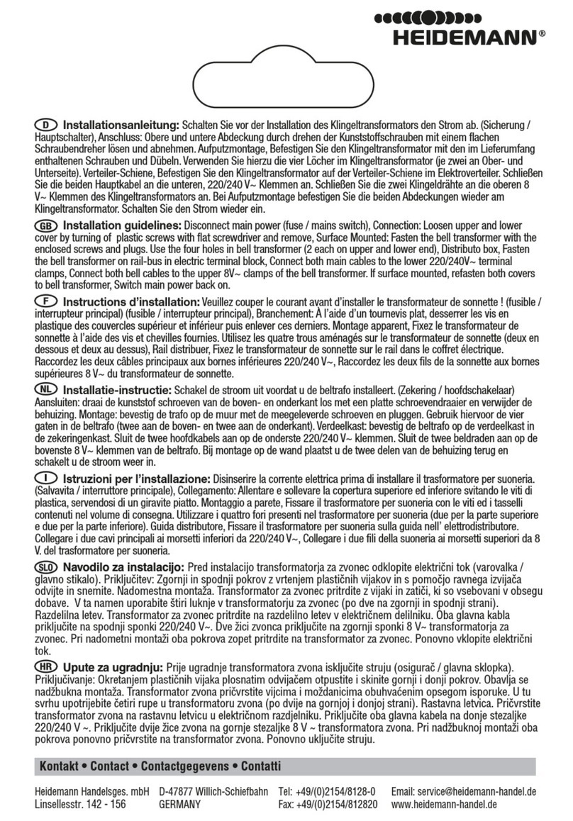 Heidemann 70042 Instruction sheet