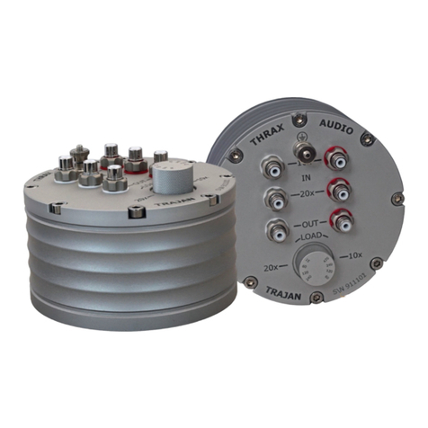 Thrax Audio Trajan MC Step-Up Transformer operating manual