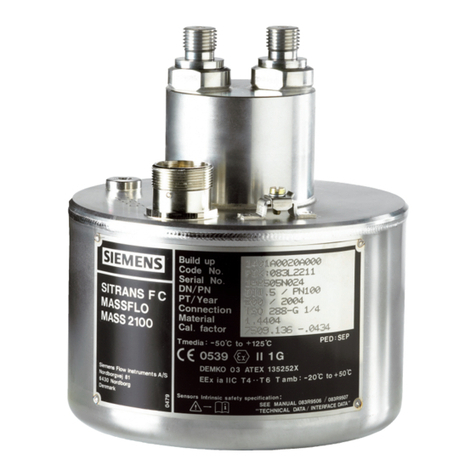 Siemens SITRANS F C MASS 2100 DI 1.5 User manual Siemens SITRANS F C MASS 2100 DI 1.5 User manual