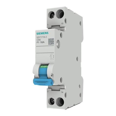 Siemens 5SY17 Series User manual
