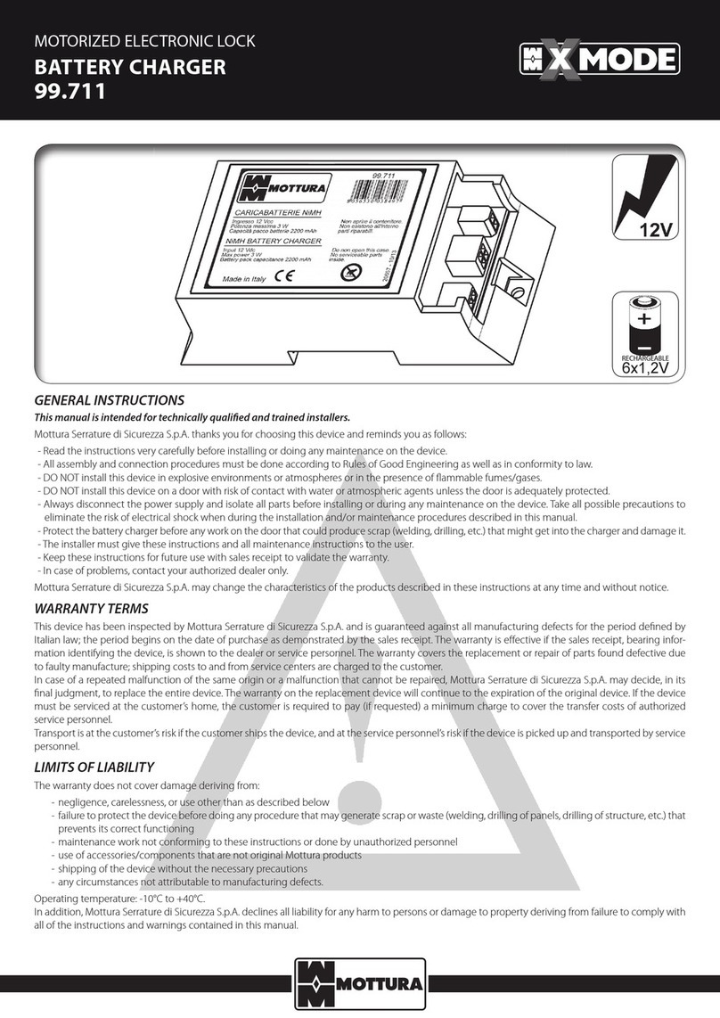 Mottura 99.711 manual