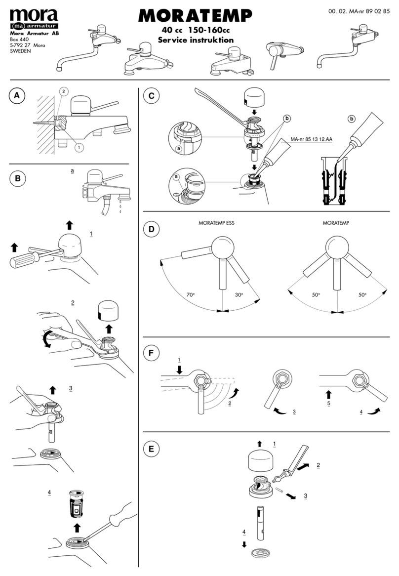 Mora armatur MORATEMP 40cc Service instruction