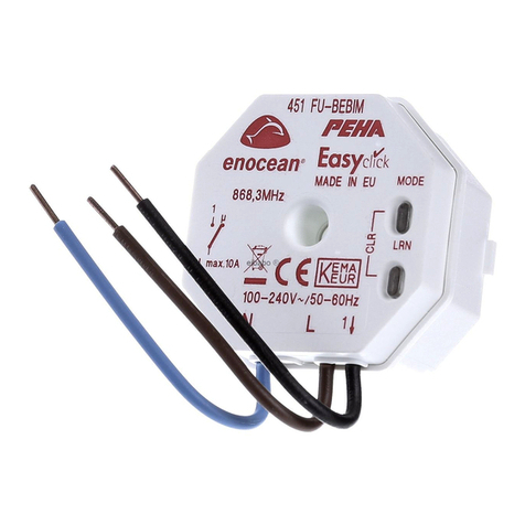 PEHA enocean Easyclick Plus 451 FU-BEP DAB User manual