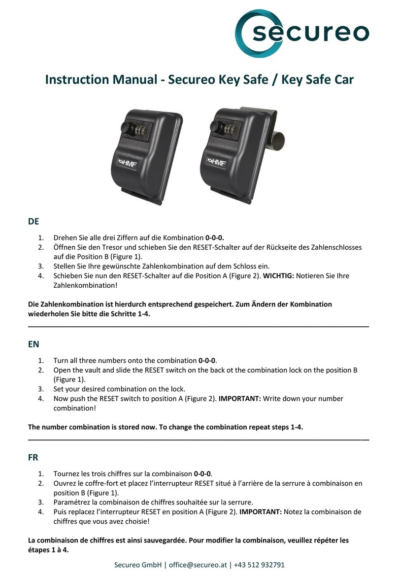 secureo Key Safe instruction manual