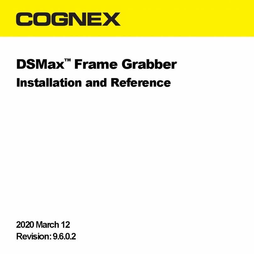 Cognex DSMax Frame Grabber Installation and Reference