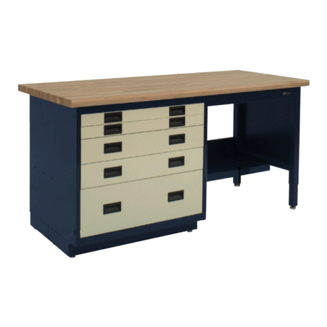 IAC INDUSTRIES Workmaster Storage Cabinet Series Assembly instructions