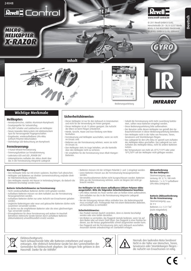 REVELL X-Razor User manual