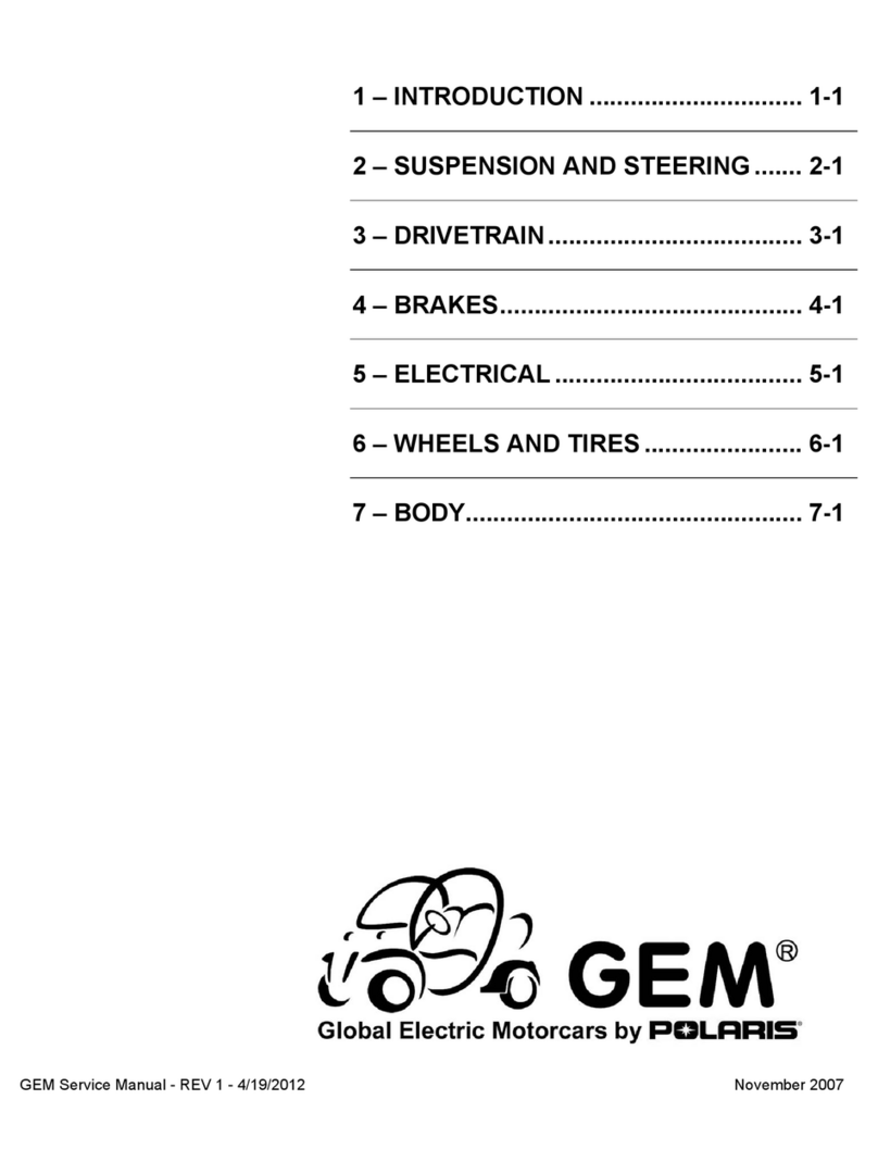 Polaris GEM E Series User manual Polaris GEM E Series User manual