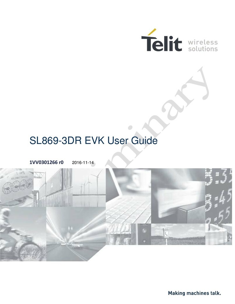 Telit Wireless Solutions SL869-3DR User manual