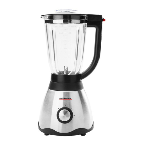 Gastroback VITAL MIXER PLUS User manual Gastroback VITAL MIXER PLUS User manual