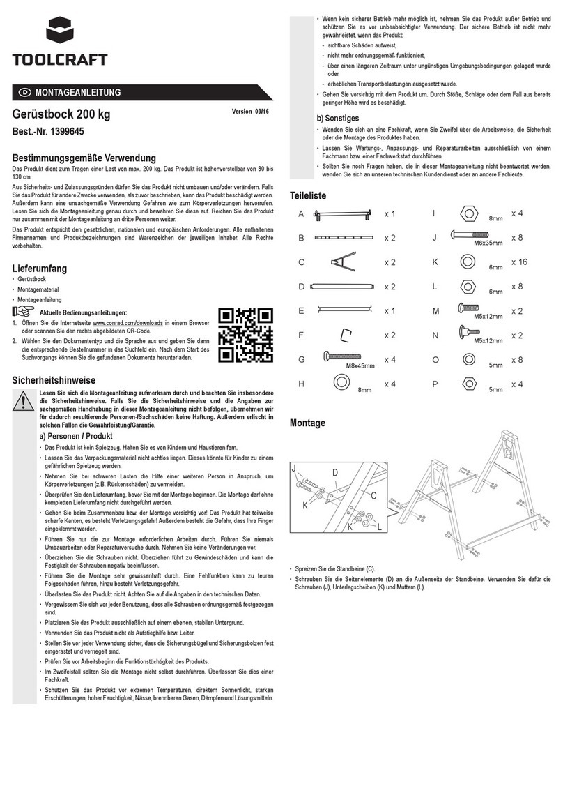 TOOLCRAFT 1399645 Assembly instructions