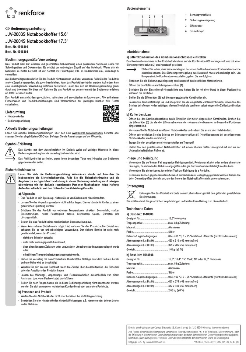 Renkforce JJV-2003S User manual