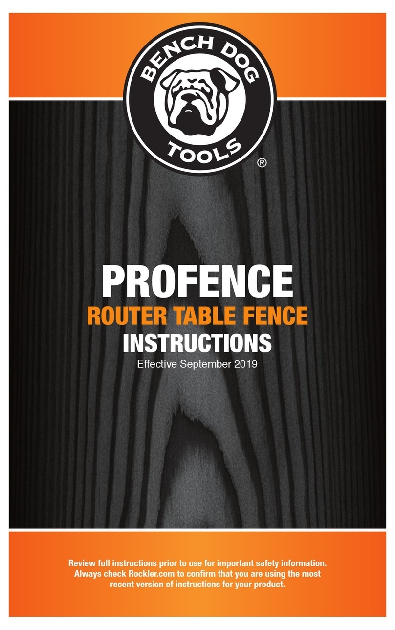 Bench Dog Tools PROFENCE instructions