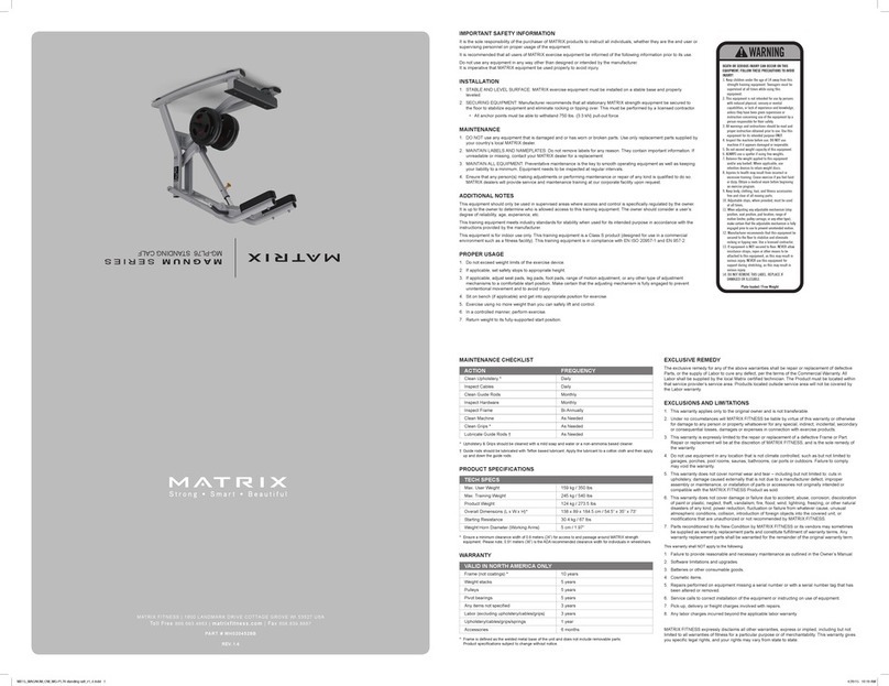 Matrix MAGNUM SERIES User manual