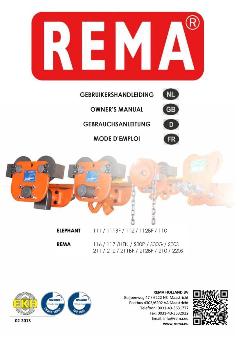 REMA ELEPHANT 111 owner's manual