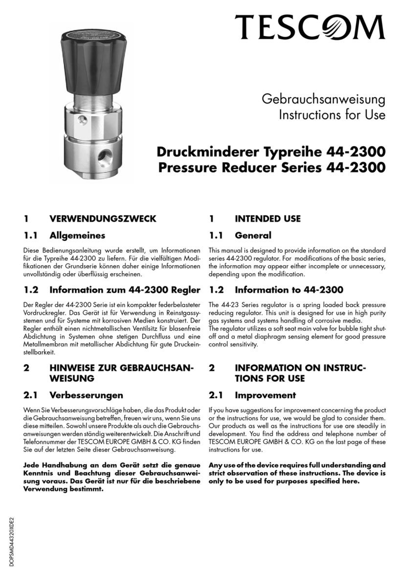 Emerson Tescom 44-2300 Series User manual