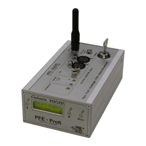 GALAXIS SHOWTECHNIK PYROTEC user manual