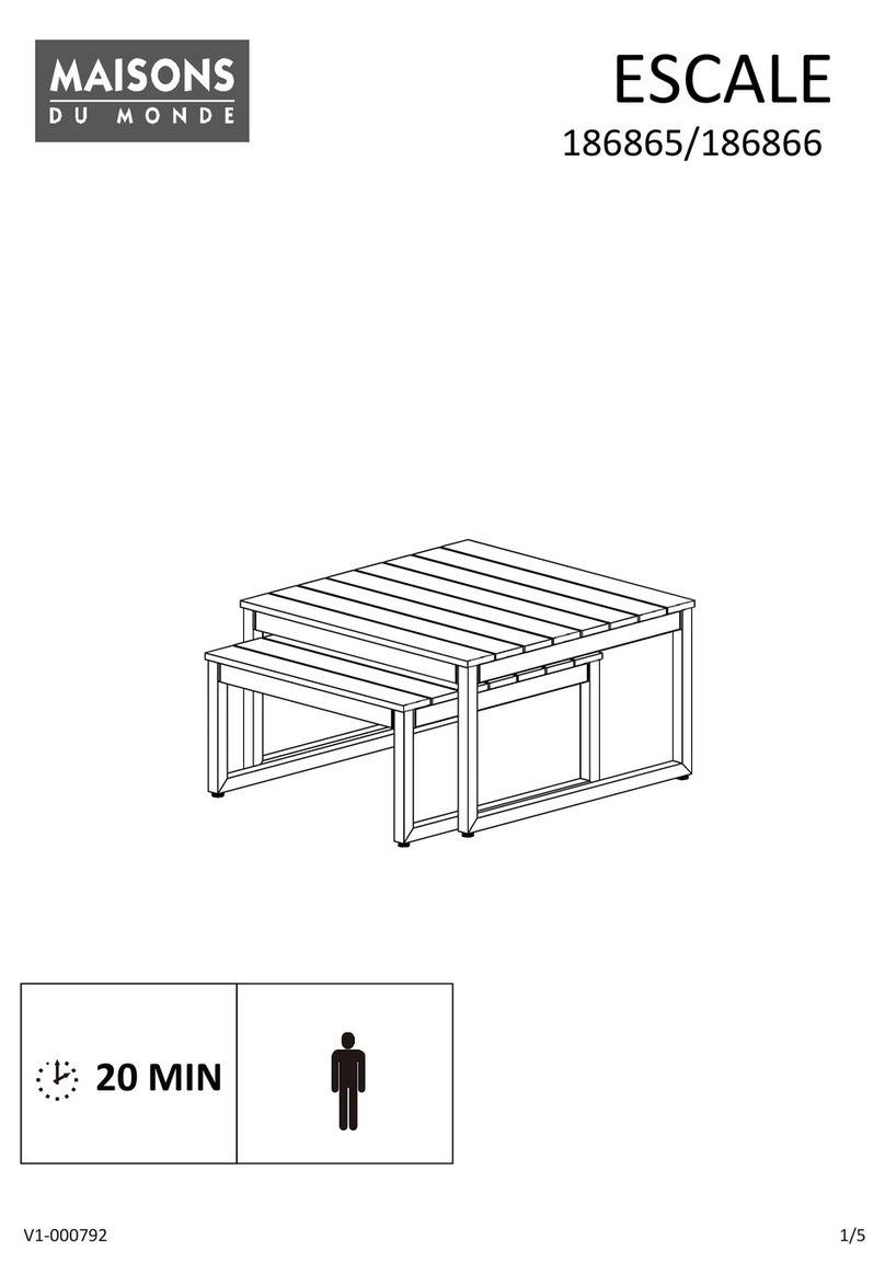 MAISONS DU MONDE ESCALE 186865 manual