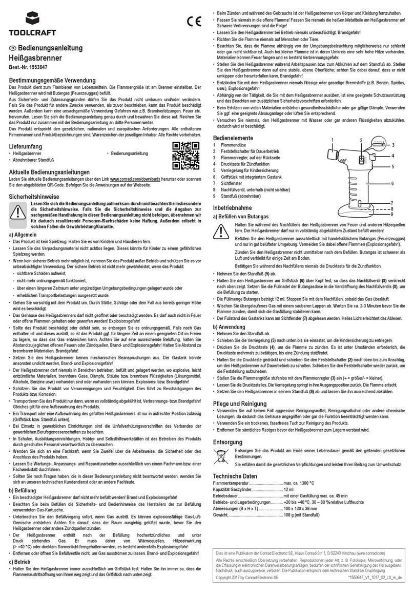 TOOLCRAFT 1553647 operating instructions