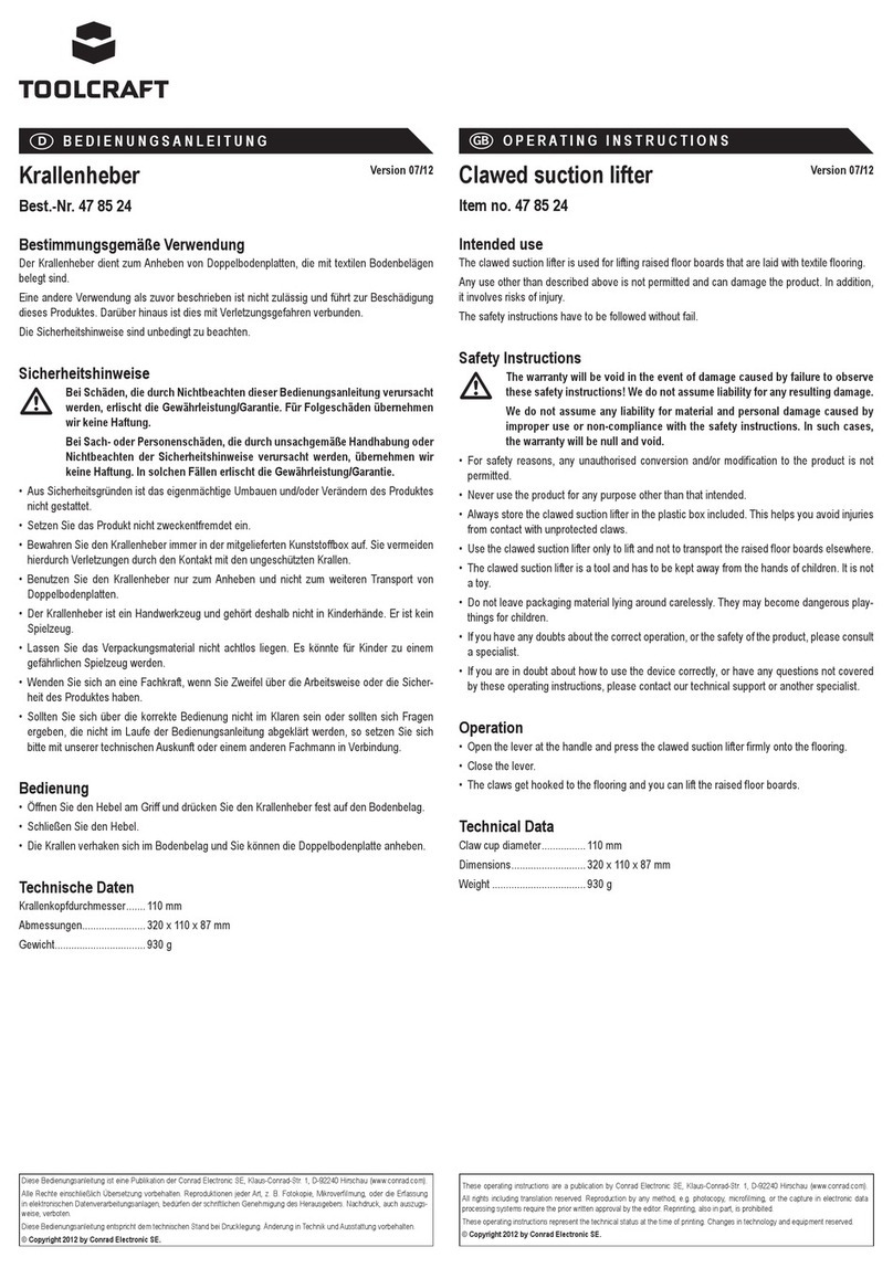 TOOLCRAFT 47 85 24 User manual