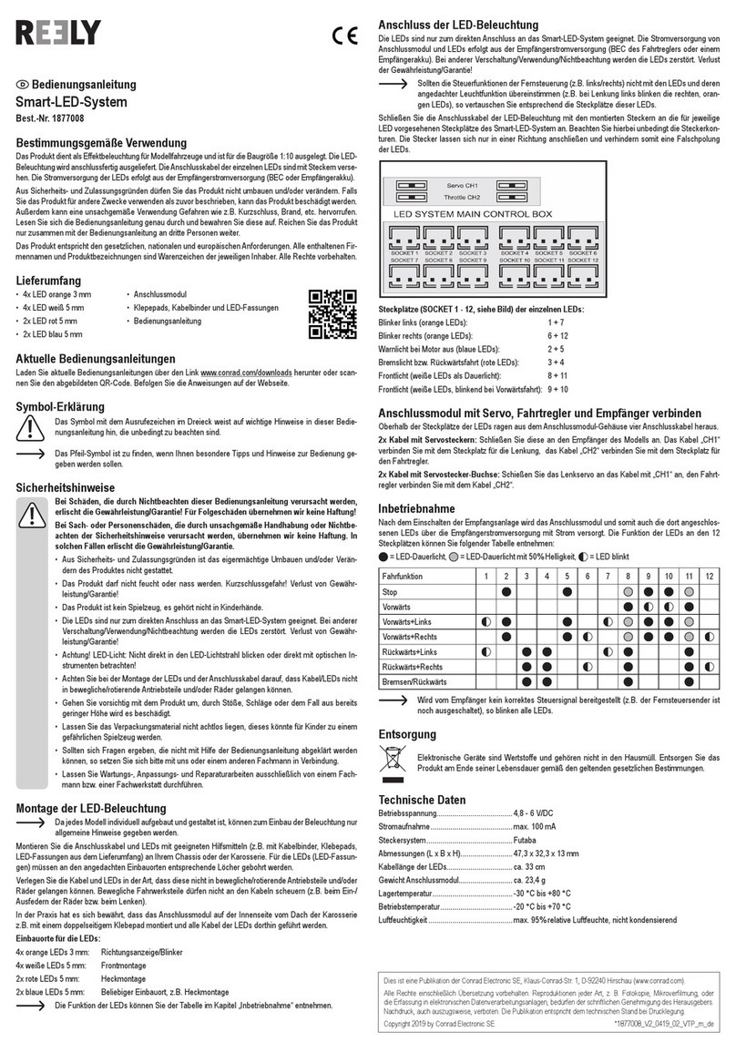 Reely 1877008 operating instructions