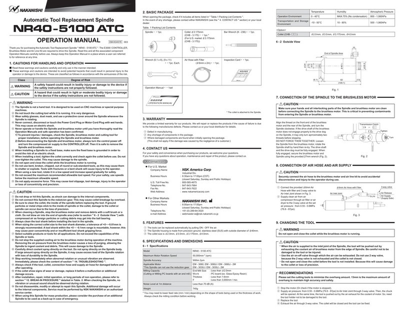 Nakanishi NR40 -5100 ATC User manual