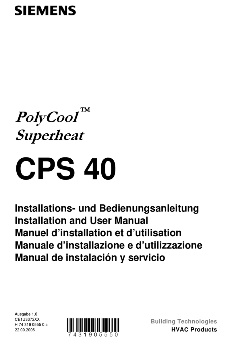 Siemens PolyCool CPS 40 User manual