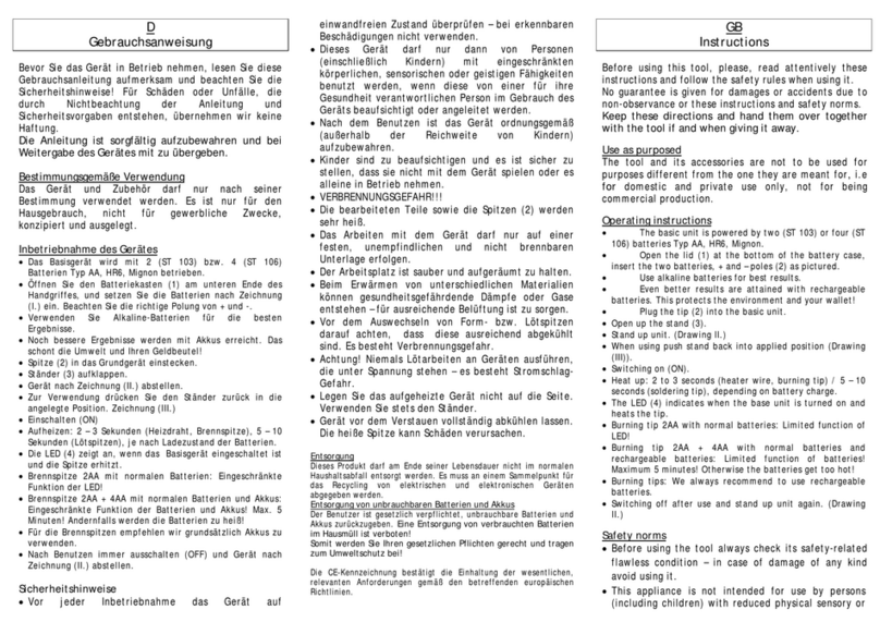 STAR TEC ST 103 Operating instructions and safety guide STAR TEC ST 103 Operating instructions and safety guide