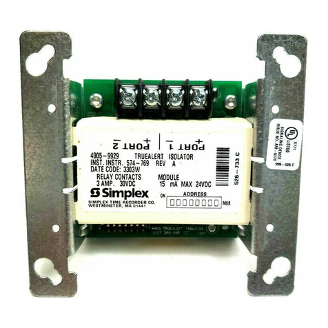 Simplex TrueAlert Isolator+ User manual