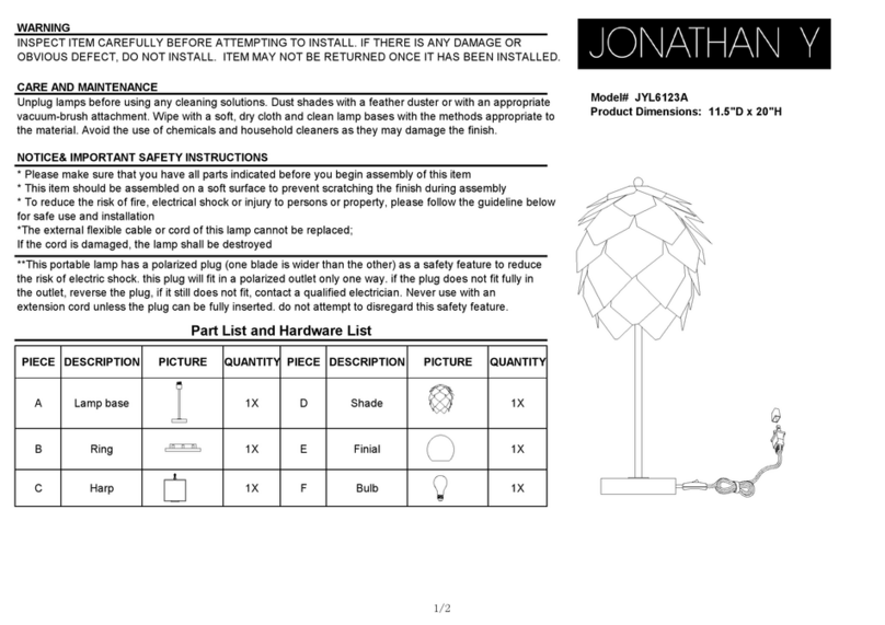 JONATHAN Y JYL6123A quick start guide