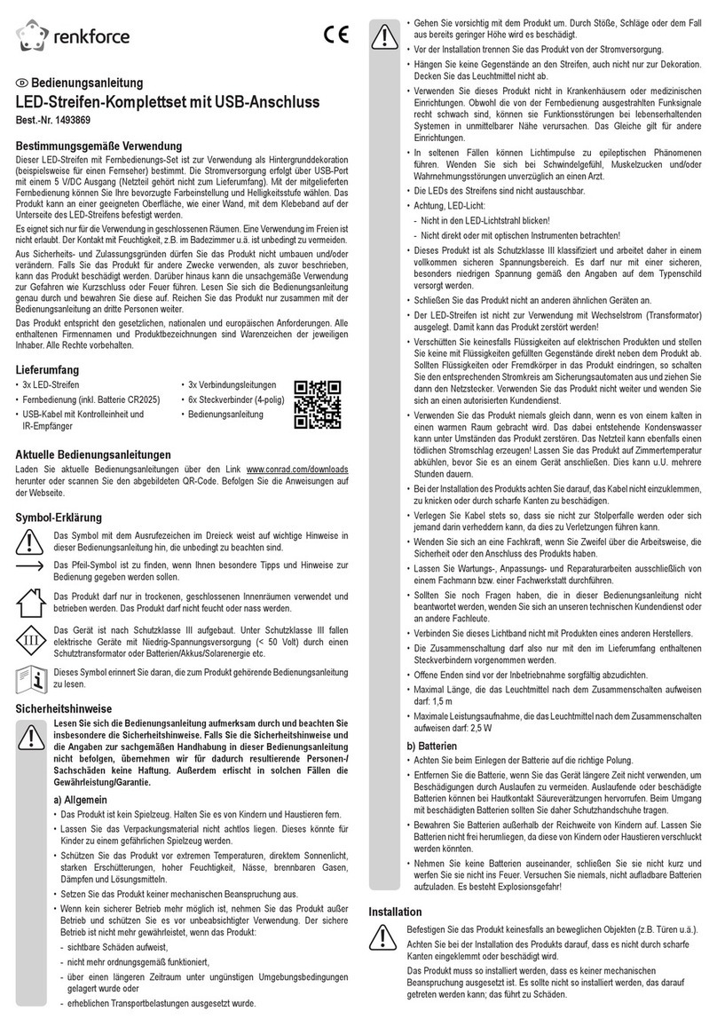 Renkforce 1493869 User manual