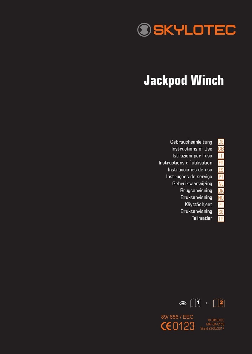 SKYLOTEC Jackpod Winch Instructions of use