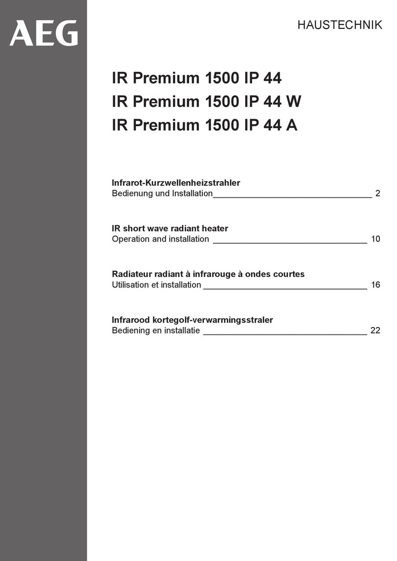 AEG IR Premium 1500 IP 44 Instruction Manual AEG IR Premium 1500 IP 44 Instruction Manual