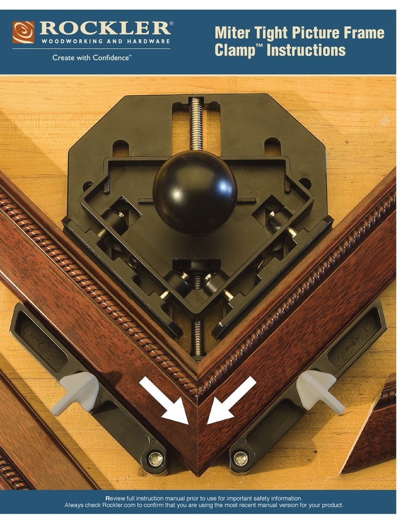 Rockler Miter-Tight Picture Frame Clamp User manual