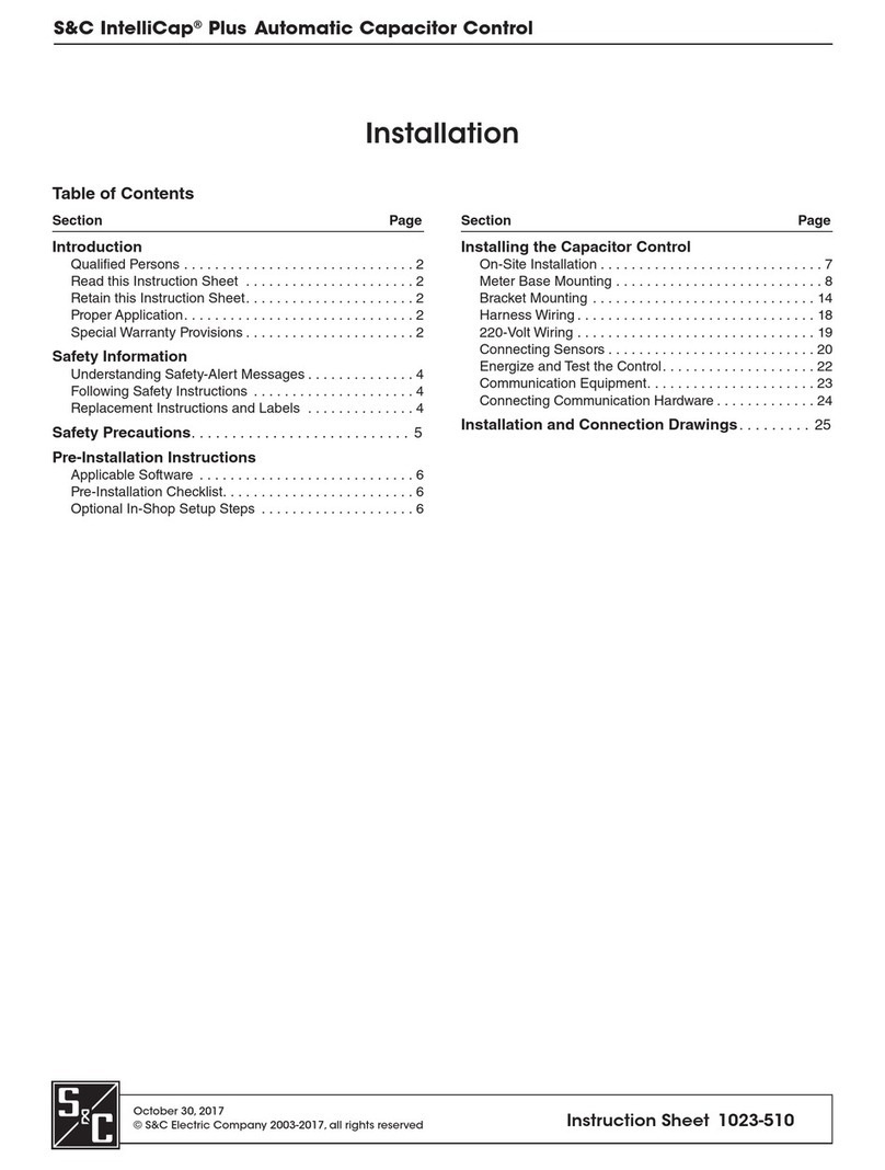 S&C IntelliCap Plus User manual