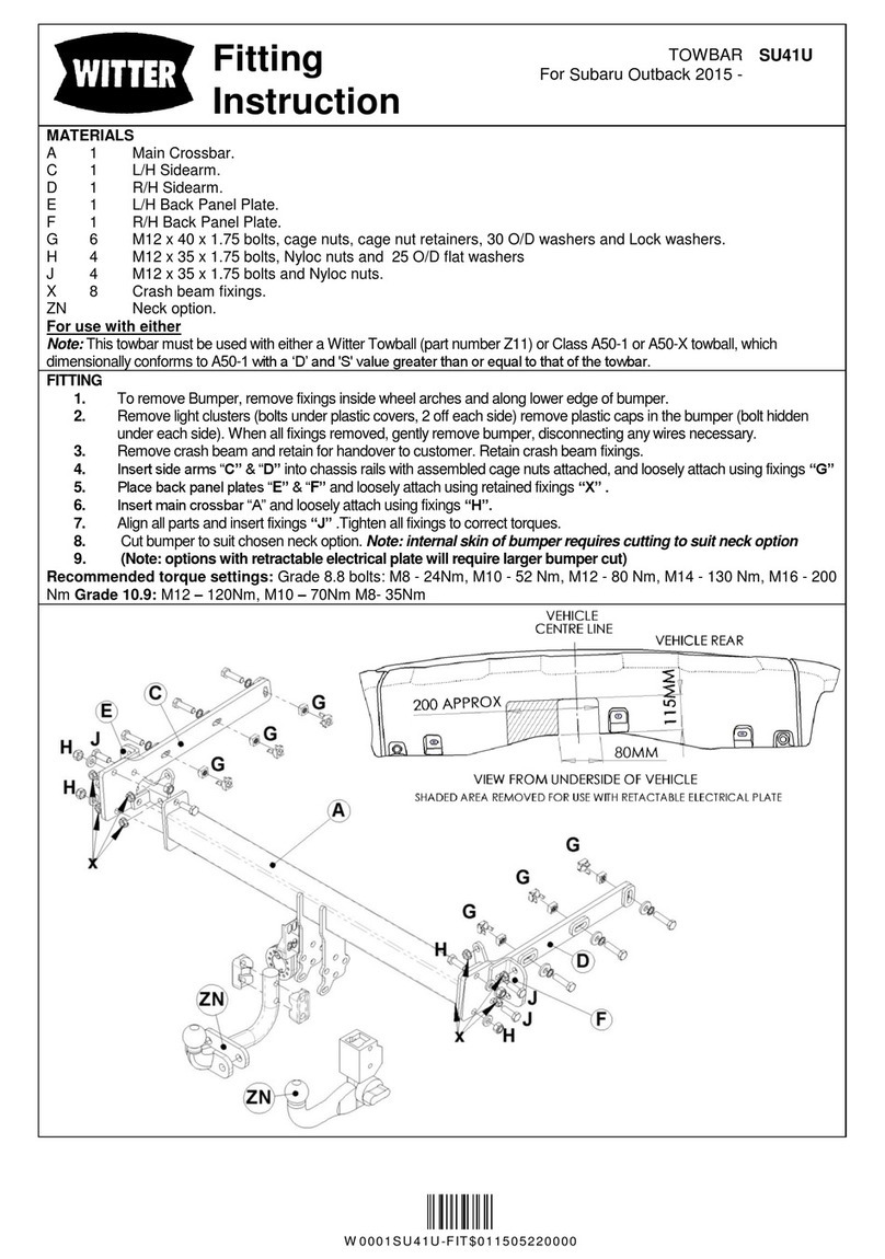 Witter SU41U Install guide Witter SU41U Install guide