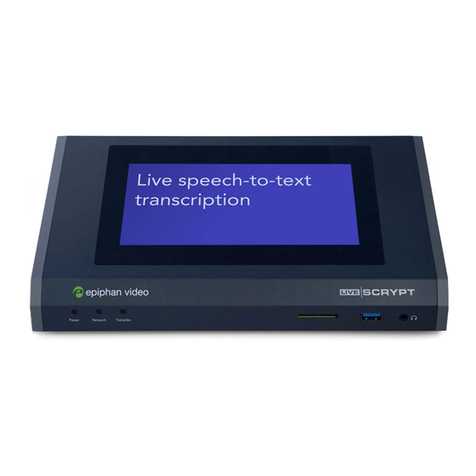 epiphan LiveScrypt User manual