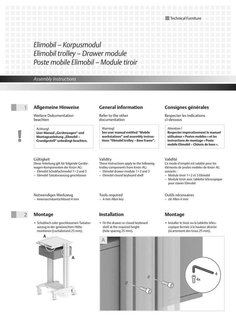 Knurr Elimobil Drawer module User manual