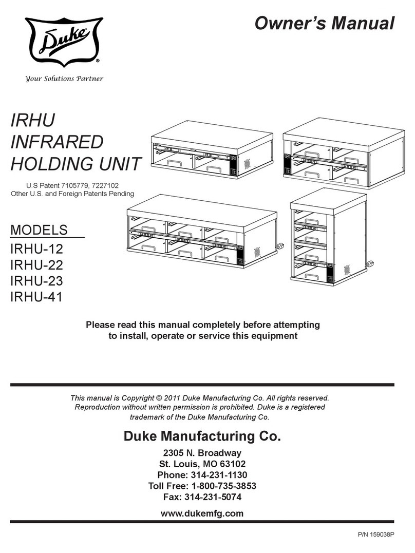 Duke IRHU Series owner's manual