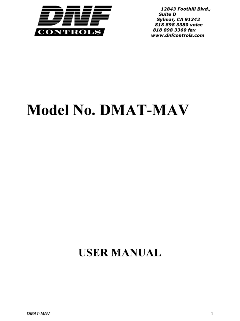 DNF Controls DMAT-MAV User manual DNF Controls DMAT-MAV User manual