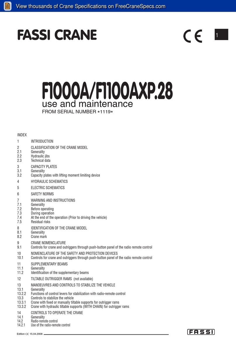 Fassi F1000A Use and maintenance