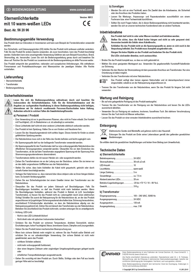 Conrad 56 20 96 User manual