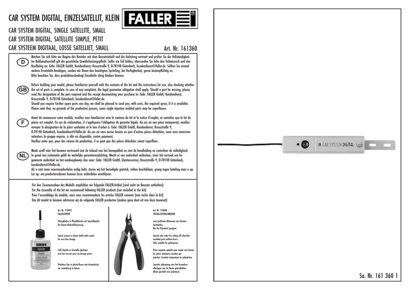 Faller CAR SYSTEM DIGITAL User manual