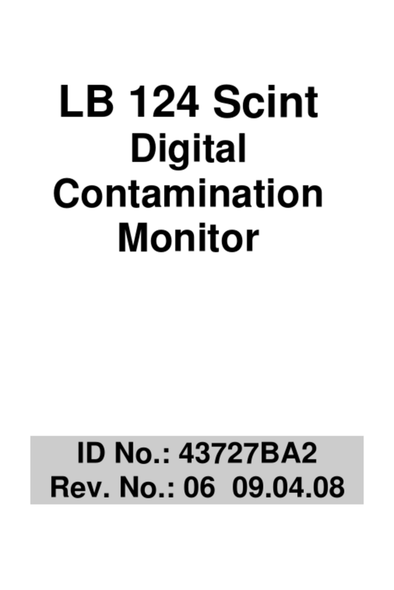 BERTHOLD TECHNOLOGIES LB 124 Scint Series manual