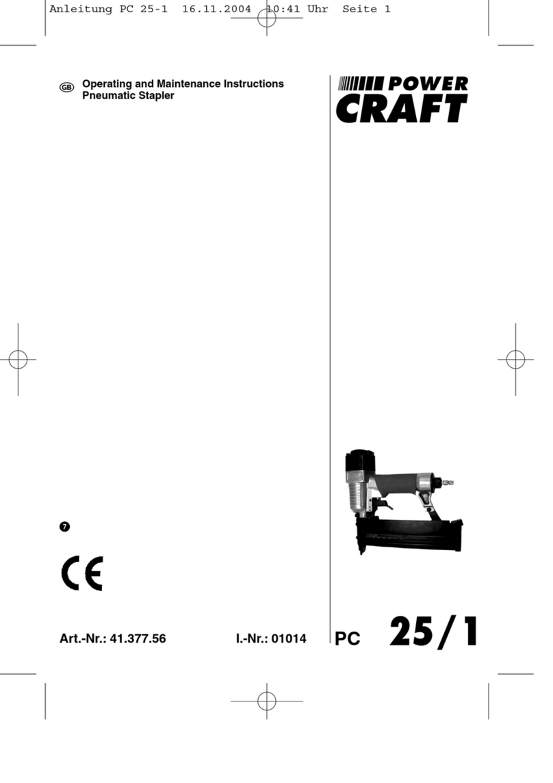 Power Craft PC 25/1 Operating and maintenance instructions