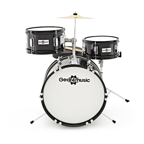Gear4music JUNIOR 3 PIECE DRUM KIT Setup guide