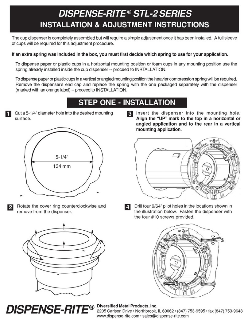 Dispense-Rite STL-2 Series Installation & adjustment instructions
