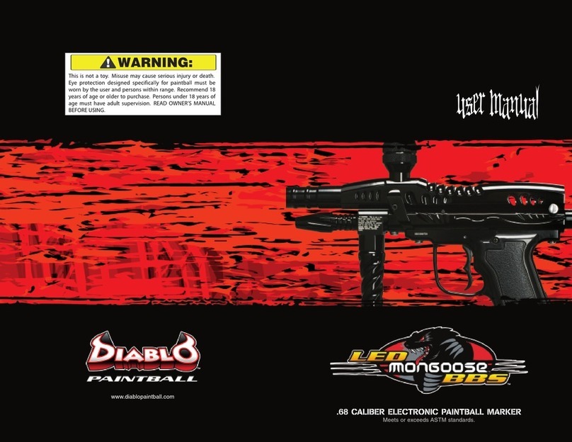 DIABLO PAINTBALL LED MONGOOSE BBS user manual